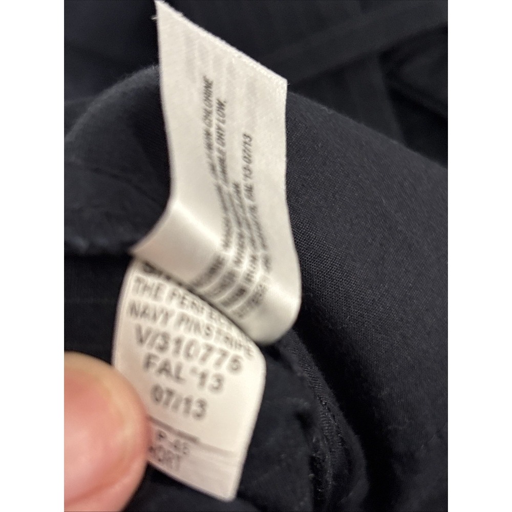 Gap Perfect Trouser Womens Size 10A Stretch Navy Pinstripe Career Dress Pants - Picture 10 of 13